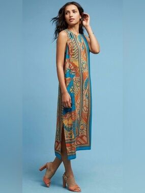 Anthropologie Akemi + Kin Silk Midi Dress